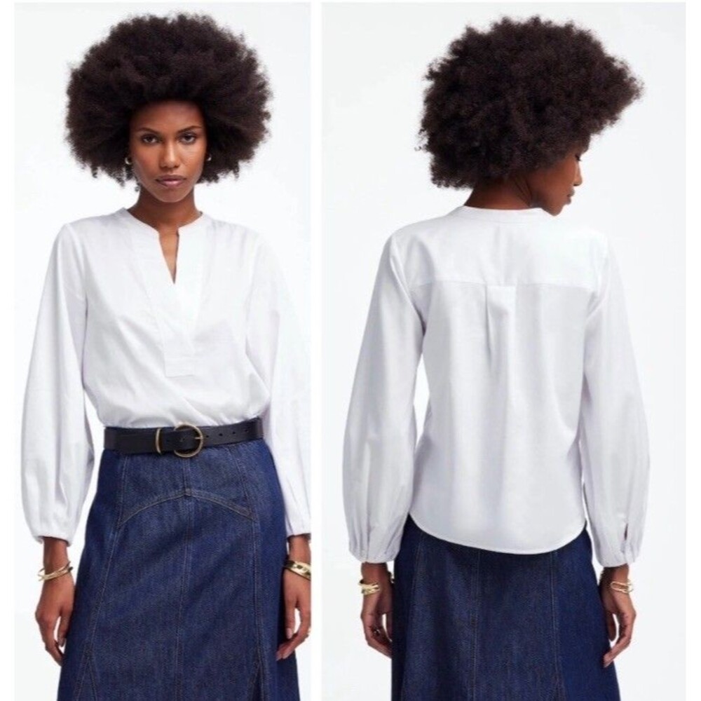 Madewell V-Neck Long-Sleeve Top NWT Size S Small